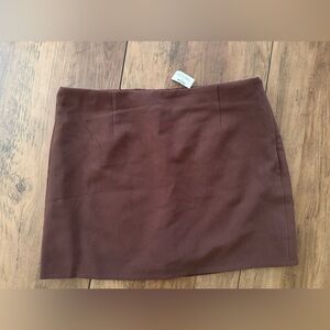 Sincerely Jules Rich Brown Mini Skirt